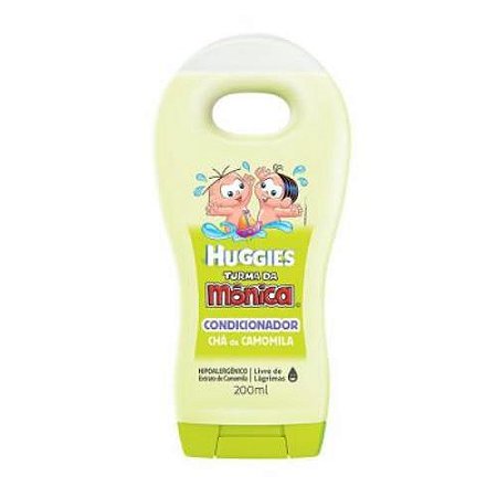 Condicionador infantil huggies turma da monica cha de camomila 200ml