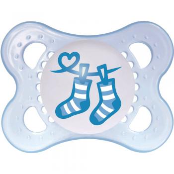 Chupeta clear boys 0 - 6 meses mam - 2431