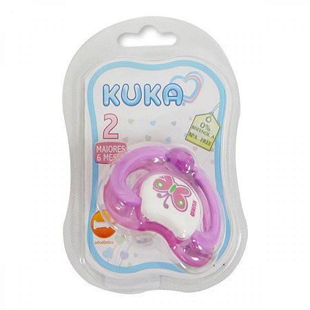 Chupeta kuka 62487 fase 2 ortodontica premium rosa