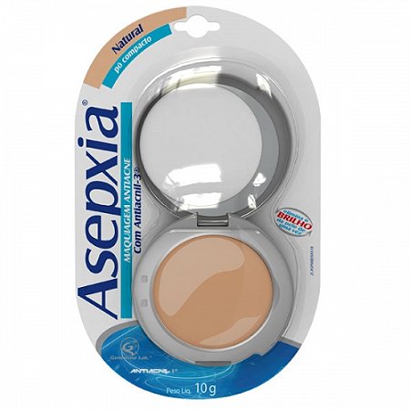 Maquiagem po asepxia antiacne natural 10g
