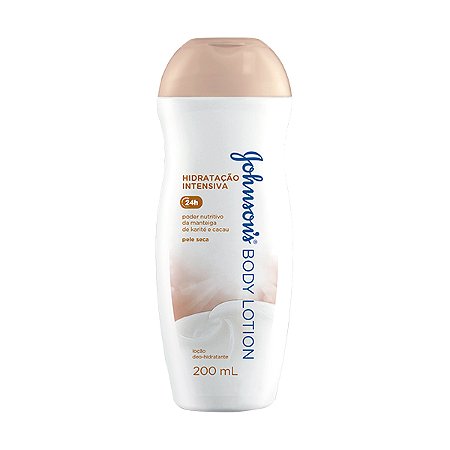 Locao deo-hidratante johnson s body lotion hidratacao intensiva para pele seca 200ml