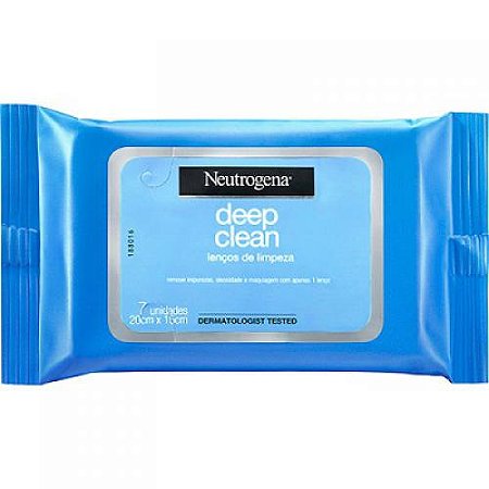 Lenco demaquilante neutrogena deep clean 7 unidades
