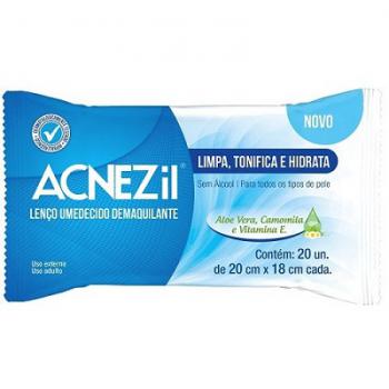 Lenco umedecido demaquilante acnezil 20 unidades