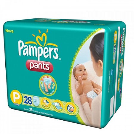Fralda pampers pants com 22 unidades pequena