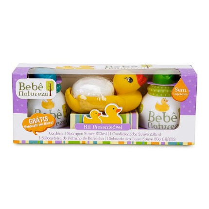 Kit infantil bebe natureza patinho 230ml