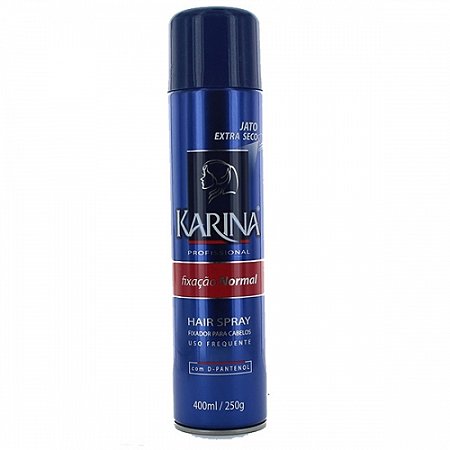 Fixador para cabelos karina fixacao normal - 400ml