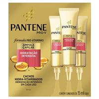 Ampola de tratamento pantene cachos hidra- vitaminados 3 unidade 15ml