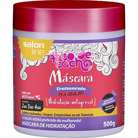 Mascara #todecacho tratamento pra abalar - tradicional - 500g - salon line