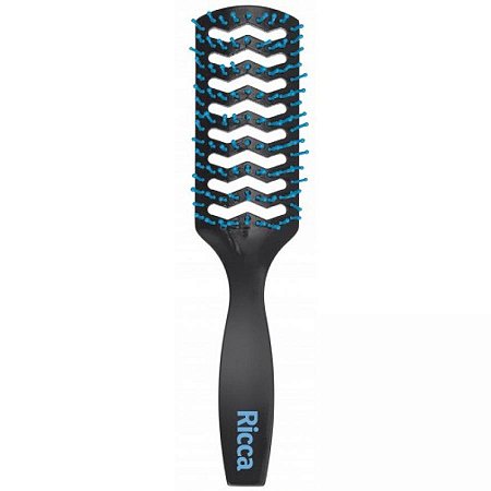 Escova de cabelo ricca style black oval