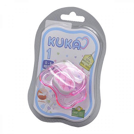 Chupeta kuka 62467 fase 1 ortodontica premium rosa