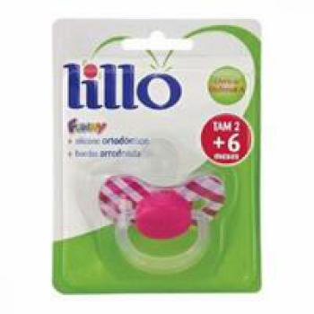 Chupeta lillo 02183 ortopedica silicone fase 2 rosa