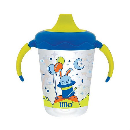 Caneca lillo antivazamento magia azul