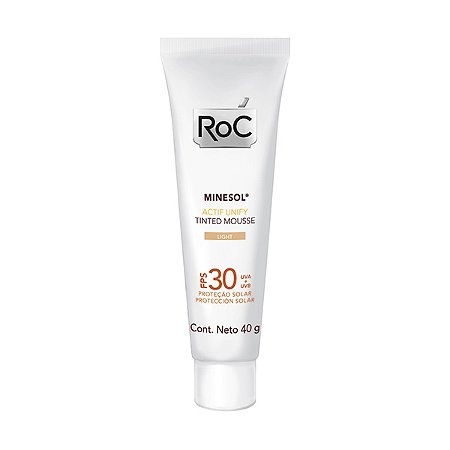 Protetor solar roc minesol actif light mousse fps30 40g
