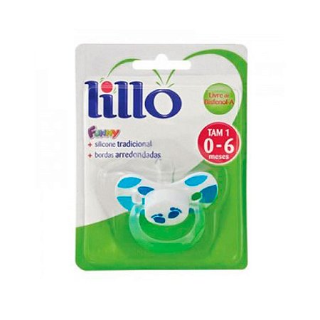 Chupeta ortodontica lillo funny azul tamanho 2