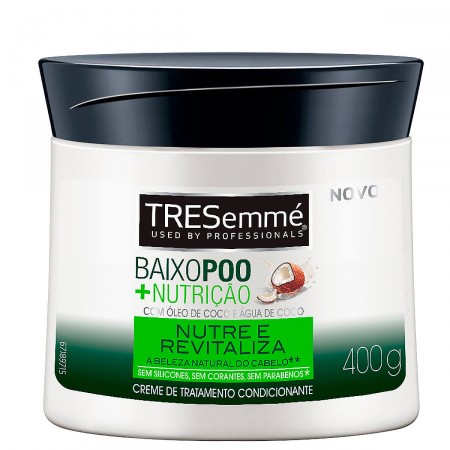 Creme de tratamento tresemme baixo poo + nutricao 400gr