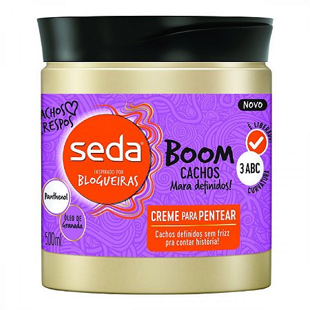 Creme de pentear seda boom cachos 500ml
