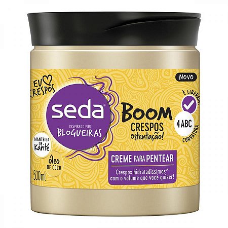 Creme de pentear seda boom crespo 500ml