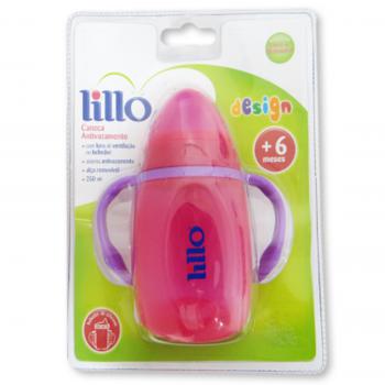 Caneca antivazamento design rosa lillo 250ml
