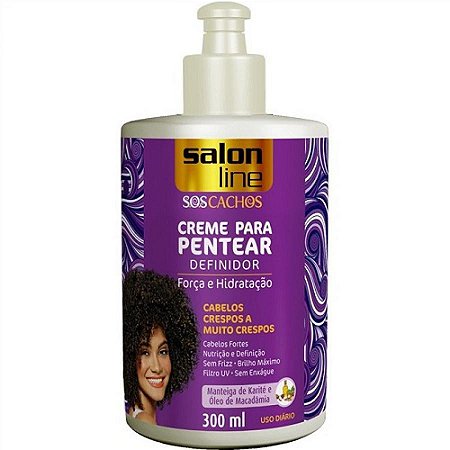 Creme para pentear crespos cachos s.o.s 300ml