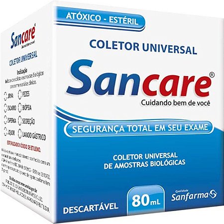 Coletor universal 80ml sanfarma