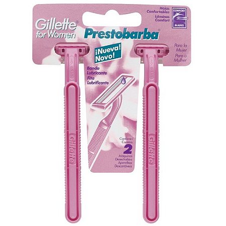 Aparelho depilatorio gillette prestobarba for women 2 unidades