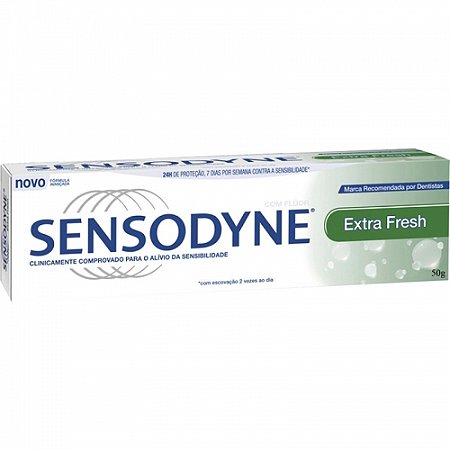 Creme dental sensodyne exyra fresh 50g