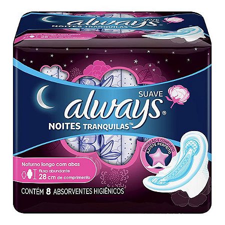 Absorvente always pink noturno 16 unidades