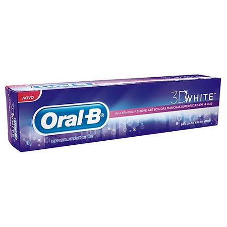 Creme dental oral b 3d with brilliant fresh 70g