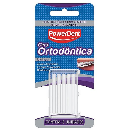 Cera ortodontica power wax com 5 unidades