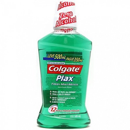 Solucao bucal plax fresh mint leve 500ml e pague 350ml