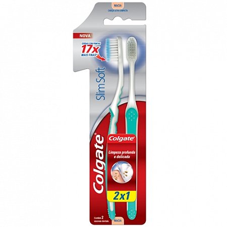 Colgate escova dental slim soft leve 2 pague 1