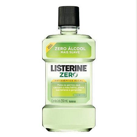 Solucao bucal listerine zero menta verde 250ml