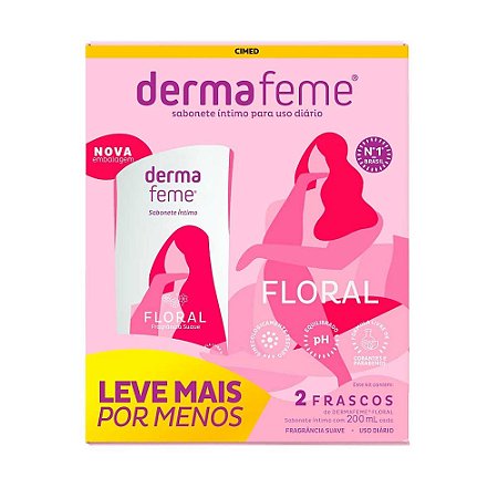 DERMAFEME SAB.LIQUIDO KIT 200ML FLORAL