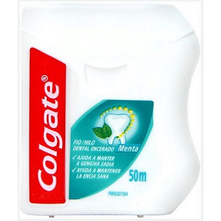 Fio dental colgate menta 50 metros