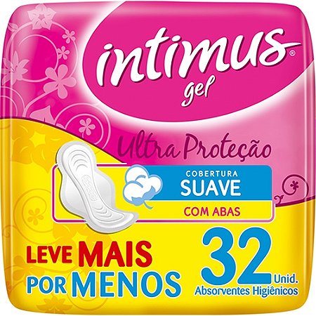 Absorvente com abas intimus gel seca 32 unidades
