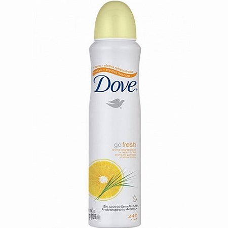Desodorate dove aerosol go fresh laranja 100g