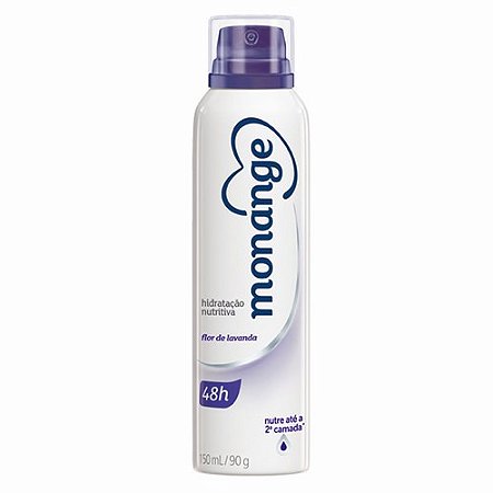 Desodorante monange flor de lavanda aerosol feminino 90g