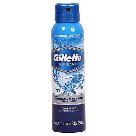 Desodorante aerosol gillette endurance cool wave 93g