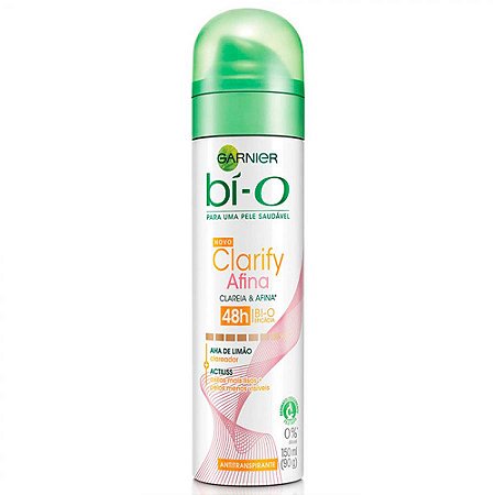 Desodorante garnier bi-o clarify aerosol feminino 150ml