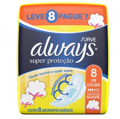 Absorvente always  super protecao sv c/a l8p7