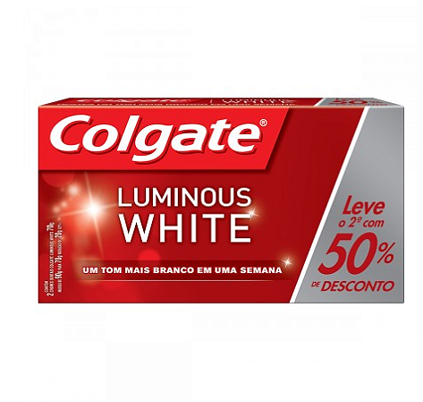 Creme dental colgate luminous white 70g