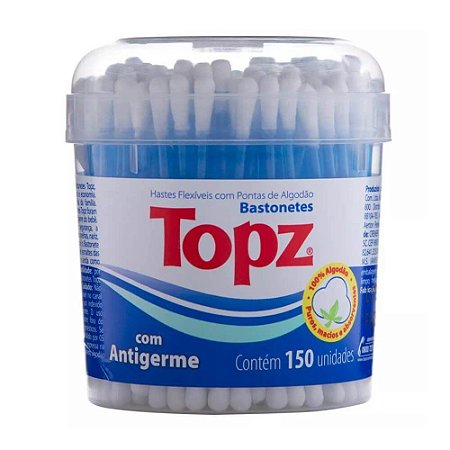 Hastes flexiveis topz pote 150 unidades