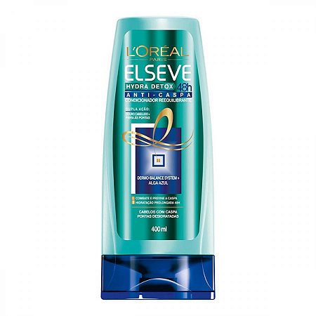 Condicionador elseve hydra detox zero caspa 400ml