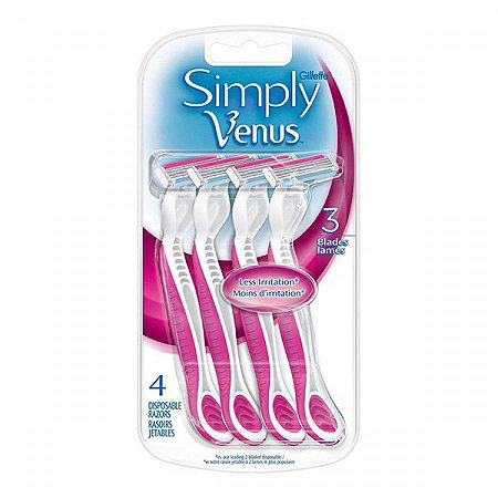 Aparelho de depilacao gillette venus simply leve 4 pague 3