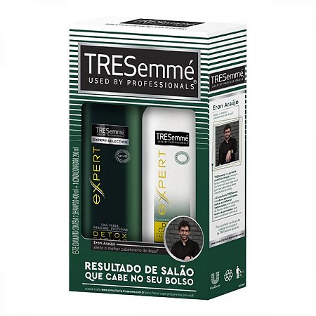 Kit tresemme detox capilar shampoo 400ml + condicionador 200ml