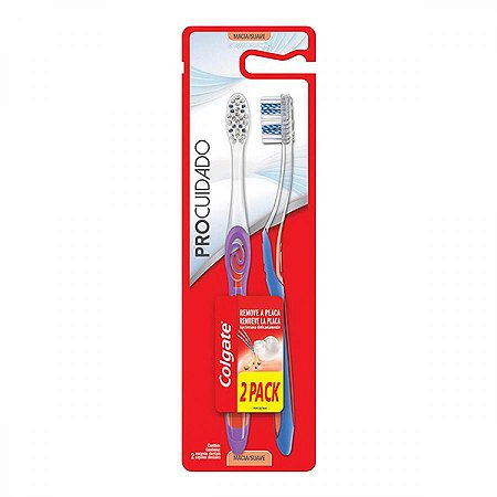 Escova dental colgate pro cuidado 2 unidades