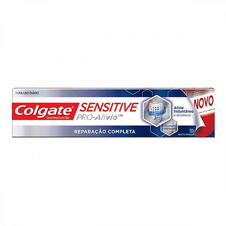Creme dental colgate sensitive pro alivio reparacao completa 50g