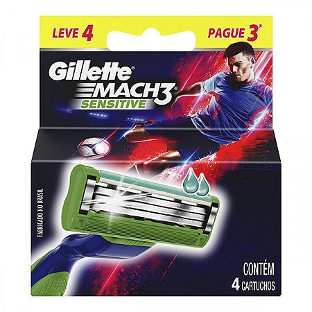 Carga gillette mach 3 sensitive lv4 pg3