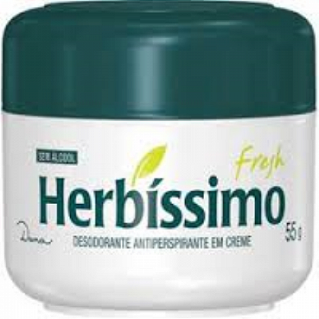 Desodorante herbissimo creme menta fresh 55g
