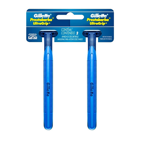 Aparelho de Barbear Gillette UltraGrip com 2 unidades